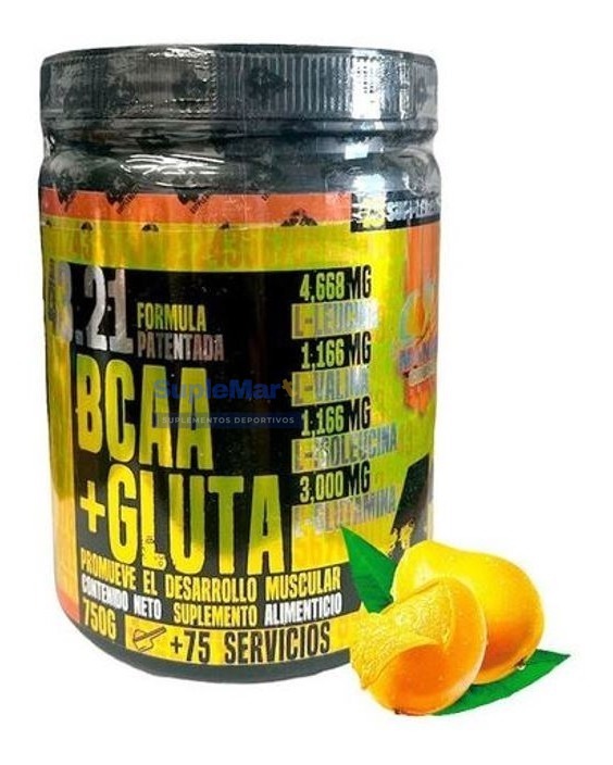 43 SUPPLEMENTS, BCAAS + GLUTAMINA 750 GRS 75 SERVICIOS SUPLEMART