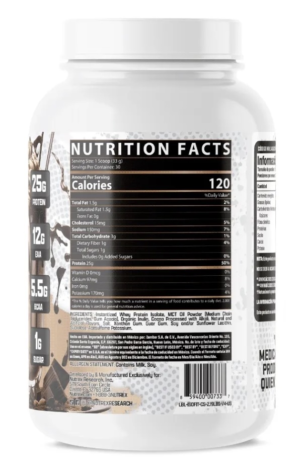 NUTREX ISOFIT 2 LBS 30 SRV