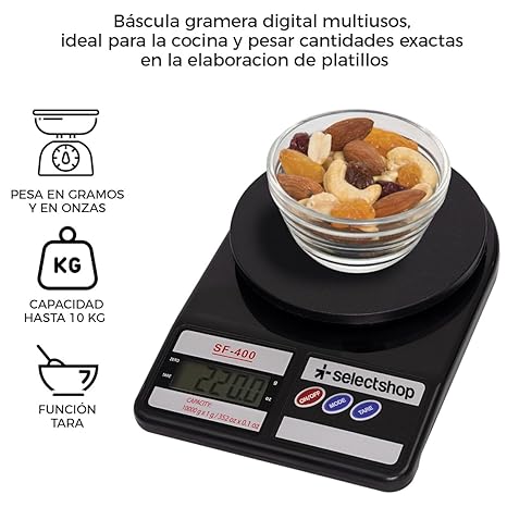 SS BASCULA DIGITAL PARA COCINA