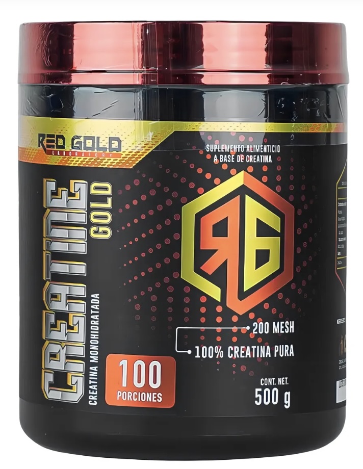 RED GOLD CREATINA MONOHIDRATADA 500 GRS 100 SERV