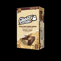 GHOST PROTEIN BARS 12 BARS CHOCOLATE CHIP COOKIE